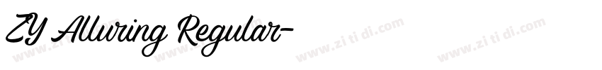 ZY Alluring Regular字体转换